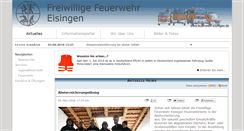 Desktop Screenshot of feuerwehr-eisingen.de
